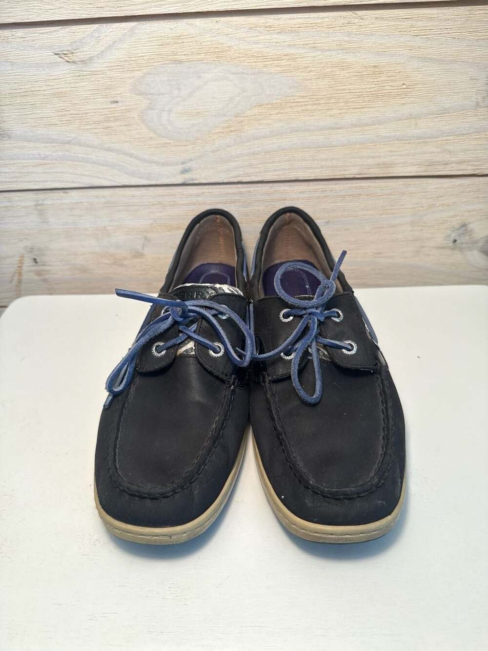 Sperry Top-Sider Women's Zebra Sequin Boat Shoes Size 10M